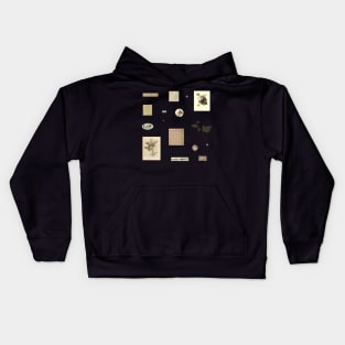 Fig Ephemera Aesthetic Sheet Kids Hoodie